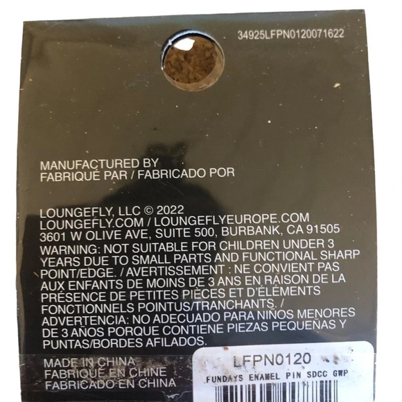 Loungefly black light battle funko fundays yellow back pack enamel pin gift - Picture 2 of 3